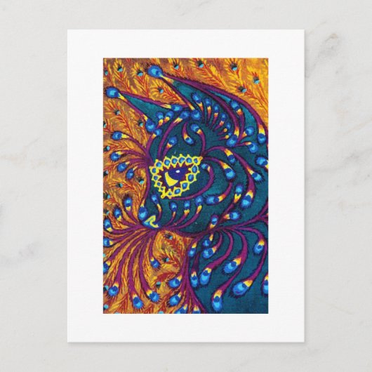 Peacock Feather Cat, Louis Wain Briefkaart (Voorkant)
