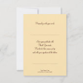 Peacock Feather Dank je wel Bedankkaart (Achterkant)