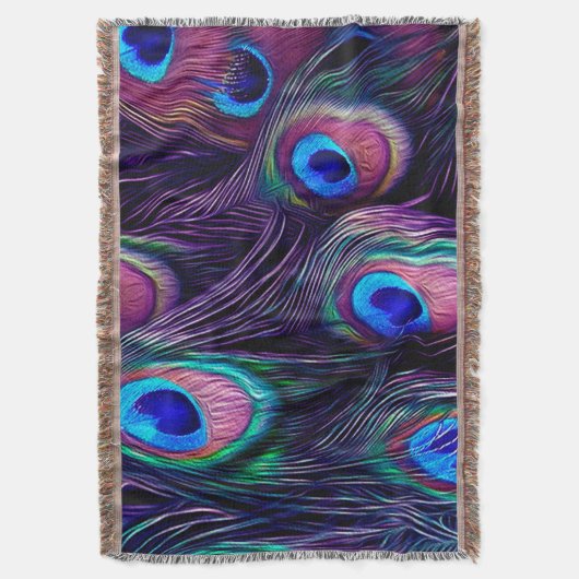 Peacock Feather Deken (Voorkant Verticaal)