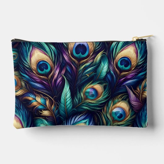 Peacock feather design uniek etui (Achterkant)