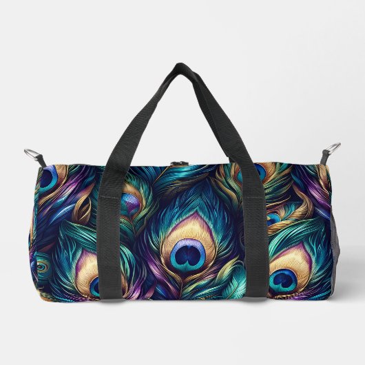 Peacock feather design uniek plunjezak (Voorkant)