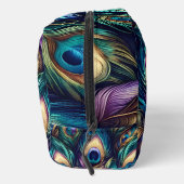 Peacock feather design uniek toilettasje (Rechts)