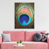 Peacock Feather Detail Decor Art Canvas Afdruk (Insitu (Woonkamer))