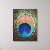 Peacock Feather Detail Decor Art Canvas Afdruk (Voorkant)