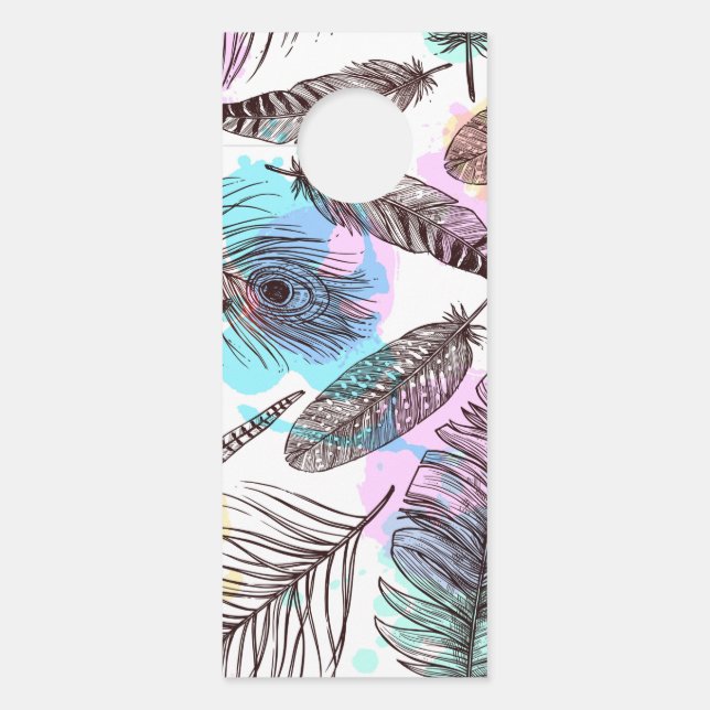 Peacock Feather Deurhanger (Voorkant)