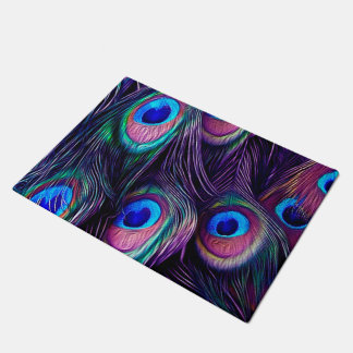 Peacock Feather Deurmat