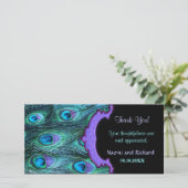 Peacock Feather Drama - Dank je kaart (Staand voorkant)