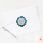 Peacock Feather Drama ver 2 -Sweet 15 Ronde Sticker (Envelop)
