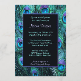 Peacock Feather Drama - Vrijgezellenfeest Kaart