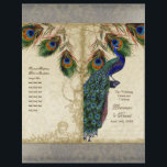 Peacock & Feather Elegant Matching Wedding Program<br><div class="desc">PAPIERSELECTIE: Dit komt vlak en ontvouwen. Je moet het in tweeën vouwen. De meeste drukkerijen doen dit voor een zeer nominaal bedrag, of je kunt het zelf doen. Tenzij u van plan bent om een professionele drukwinkelscore te hebben en dit te vouw aan NIET BESTEL de kaartvoorraadupgrade. Bestel de bestelling...</div>