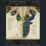Peacock & Feather Elegant Matching Wedding Program<br><div class="desc">PAPIERSELECTIE: Dit komt vlak en ontvouwen. Je moet het in tweeën vouwen. De meeste drukkerijen doen dit voor een zeer nominaal bedrag, of je kunt het zelf doen. Tenzij u van plan bent om een professionele drukwinkelscore te hebben en dit te vouw aan NIET BESTEL de kaartvoorraadupgrade. Bestel de bestelling...</div>