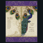 Peacock & Feather Elegant Matching Wedding Program<br><div class="desc">PAPIERSELECTIE: Dit komt vlak en ontvouwen. Je moet het in tweeën vouwen. De meeste drukkerijen doen dit voor een zeer nominaal bedrag, of je kunt het zelf doen. Tenzij u van plan bent om een professionele drukwinkelscore te hebben en dit te vouw aan NIET BESTEL de kaartvoorraadupgrade. Bestel de bestelling...</div>