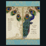 Peacock & Feather Elegant Matching Wedding Program<br><div class="desc">PAPIERSELECTIE: Dit komt vlak en ontvouwen. Je moet het in tweeën vouwen. De meeste drukkerijen doen dit voor een zeer nominaal bedrag, of je kunt het zelf doen. Tenzij u van plan bent om een professionele drukwinkelscore te hebben en dit te vouw aan NIET BESTEL de kaartvoorraadupgrade. Bestel de bestelling...</div>