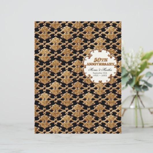 Peacock & Feather Elegant Matching Wedding Program (Staand voorkant)