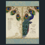 Peacock & Feather Elegant Matching Wedding Program<br><div class="desc">PAPIERSELECTIE: Dit komt vlak en ontvouwen. Je moet het in tweeën vouwen. De meeste drukkerijen doen dit voor een zeer nominaal bedrag, of je kunt het zelf doen. Tenzij u van plan bent om een professionele drukwinkelscore te hebben en dit te vouw aan NIET BESTEL de kaartvoorraadupgrade. Bestel de bestelling...</div>
