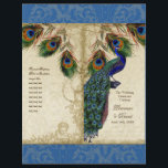 Peacock & Feather Elegant Matching Wedding Program<br><div class="desc">PAPIERSELECTIE: Dit komt vlak en ontvouwen. Je moet het in tweeën vouwen. De meeste drukkerijen doen dit voor een zeer nominaal bedrag, of je kunt het zelf doen. Tenzij u van plan bent om een professionele drukwinkelscore te hebben en dit te vouw aan NIET BESTEL de kaartvoorraadupgrade. Bestel de bestelling...</div>