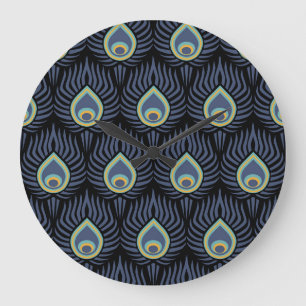Peacock Feather: Elegant patroon. Grote Klok