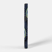 Peacock Feather: Elegant patroon. iPhone Hoesje (Rechterkant)