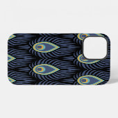 Peacock Feather: Elegant patroon. iPhone Hoesje (Achterkant horizontaal)