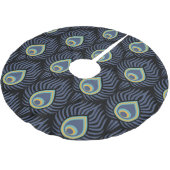 Peacock Feather: Elegant patroon. Kerstboom Rok (Gekanteld)