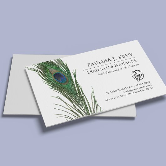 Peacock Feather | Elegant Thema Visitekaartje