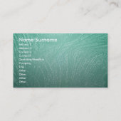 Peacock Feather Elegant Visitekaartje (Achterkant)