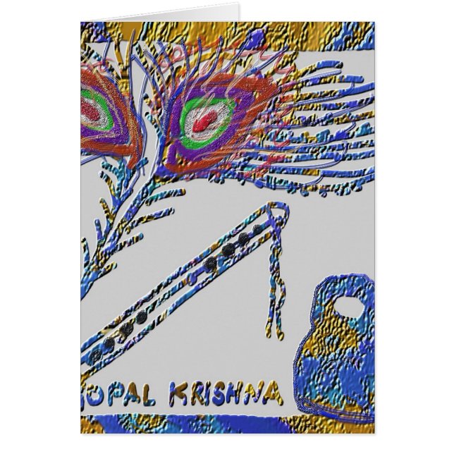 Peacock Feather en Flute - Hare Krishna (Voorkant)
