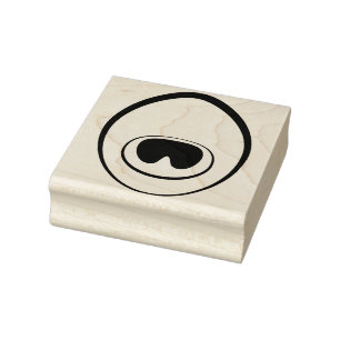 Peacock Feather Eye Stamp Rubberstempel