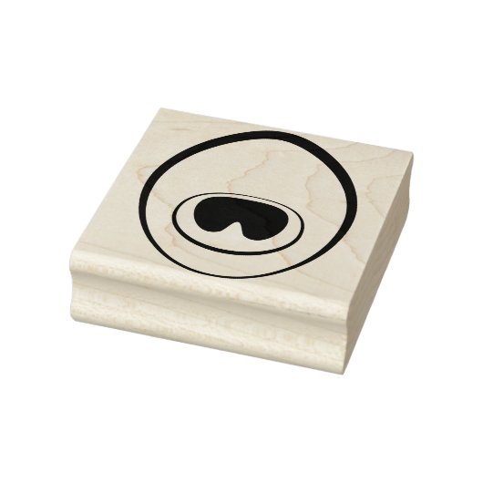 Peacock Feather Eye Stamp Rubberstempel (Stempel)