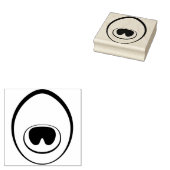 Peacock Feather Eye Stamp Rubberstempel (Gestempeld)