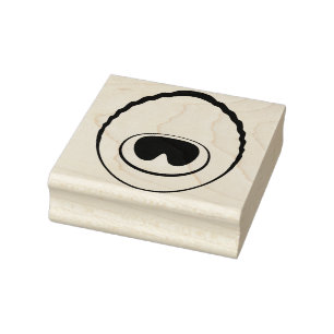 Peacock Feather Eye v2 Stamp Rubberstempel