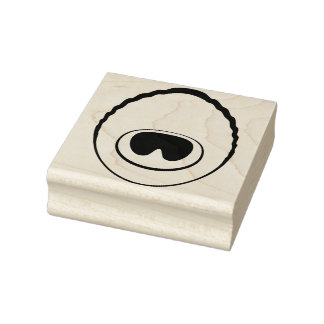 Peacock Feather Eye v2 Stamp Rubberstempel