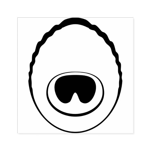 Peacock Feather Eye v2 Stamp Rubberstempel (Afrduk)