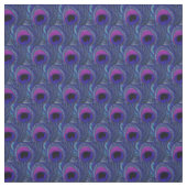Peacock Feather Fabric - Paarse Violet Aqua Blue Stof (Swatch)