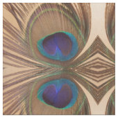 Peacock Feather Fabric Stof (Close Up)