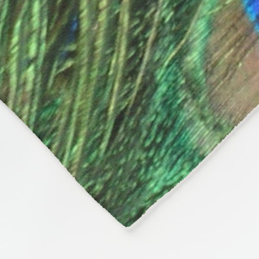 Peacock Feather Fleece Deken (Hoek)