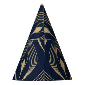 Peacock Feather: Floral Paisley Feesthoedjes (Achterkant)