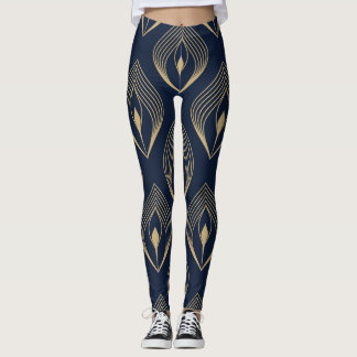 Peacock Feather: Floral Paisley Leggings