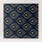 Peacock Feather: Floral Paisley Legpuzzel (Horizontaal)