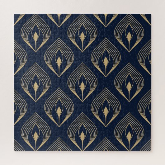 Peacock Feather: Floral Paisley Legpuzzel (Verticaal)