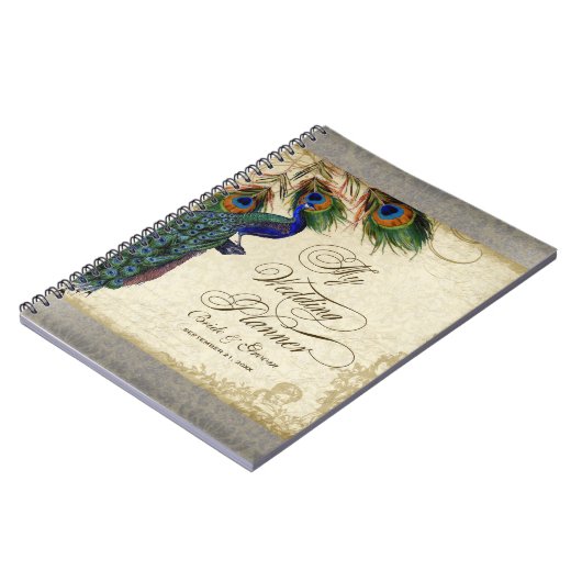 Peacock & Feather Formal Wedding Planner Journal Notitieboek (Linkerzijde)