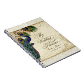 Peacock & Feather Formal Wedding Planner Journal Notitieboek (Rechterzijde)
