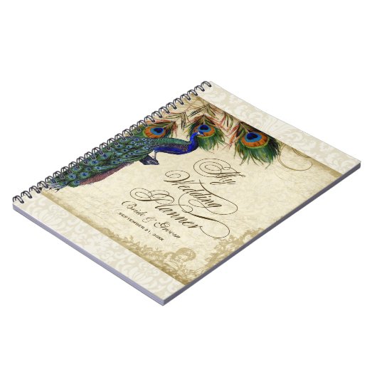 Peacock & Feather Formal Wedding Planner Journal Notitieboek (Linkerzijde)