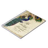 Peacock & Feather Formal Wedding Planner Journal Notitieboek (Linkerzijde)