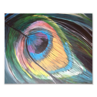 Peacock Feather Foto Afdruk