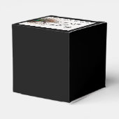 Peacock Feather Glamour Wedding Favor Box Bedankdoosjes (Achterkant)