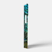 Peacock Feather Gold Glitter Script Name Case-Mate iPhone Case (Achterkant / Rechts)