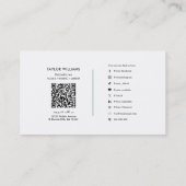 Peacock Feather & Gold Stippen Boho Glam Elegant Visitekaartje (Achterkant)