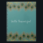 Peacock Feather & Gold Stippen ENIG COLOR Boho Chi Notitieboek<br><div class="desc">Peacock Feather & Gold Stippen OM HET EVEN WELK COLOR Boho Chic Journal Notitieboek. Pas de voorzijde met of zonder tekst aan.</div>