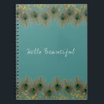 Peacock Feather & Gold Stippen ENIG COLOR Boho Chi Notitieboek<br><div class="desc">Peacock Feather & Gold Stippen OM HET EVEN WELK COLOR Boho Chic Journal Notitieboek. Pas de voorzijde met of zonder tekst aan.</div>